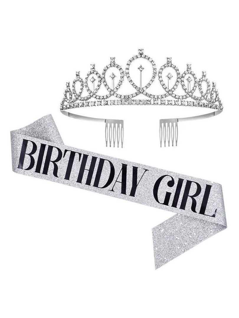 Shining Diva Fashion Women Set of 2 Tiara